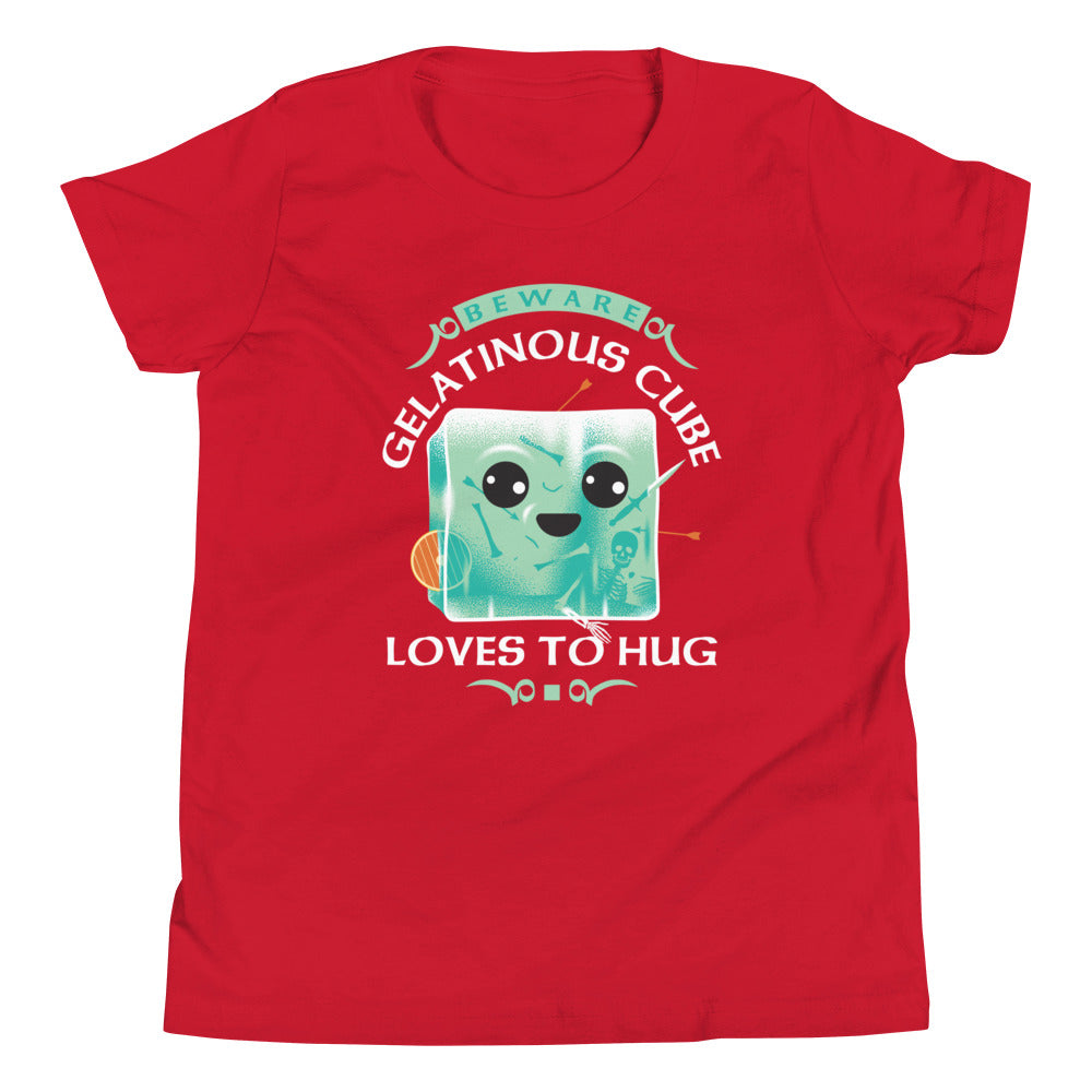 Gelatinous Cube Loves To Hug Kid's Youth Tee Hoodie, Sweatshirt | CoreVibeTees.com (Image 3)