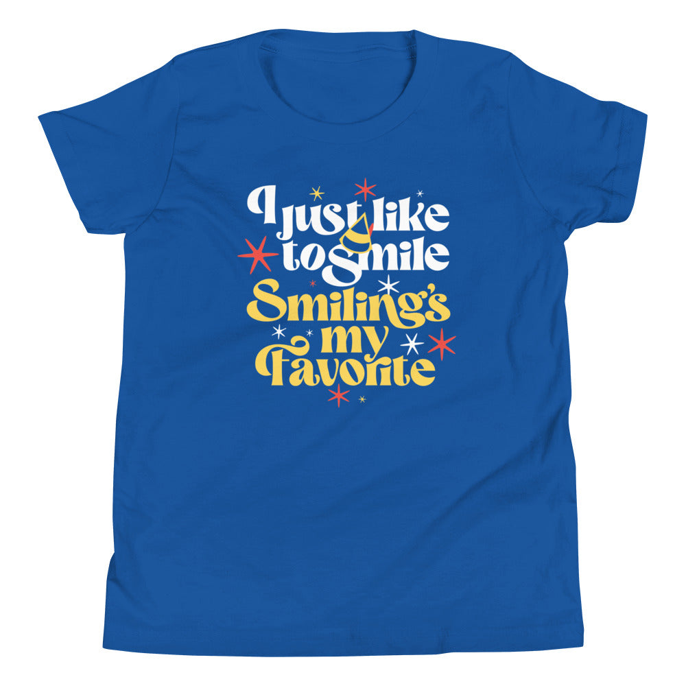 I Just Like To Smile Smiling's My Favorite Kid's Youth Tee Hoodie, Sweatshirt | CoreVibeTees.com (Image 4)