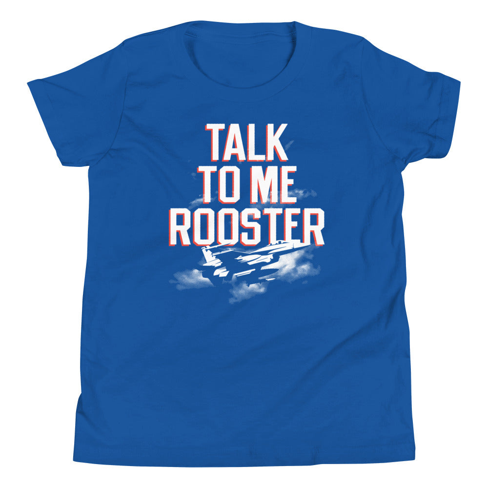 Talk To Me Rooster Kid's Youth Tee Hoodie, Sweatshirt | CoreVibeTees.com (Image 1)