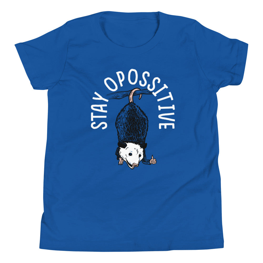 Stay Opossitive Kid's Youth Tee Hoodie, Sweatshirt | CoreVibeTees.com (Image 2)