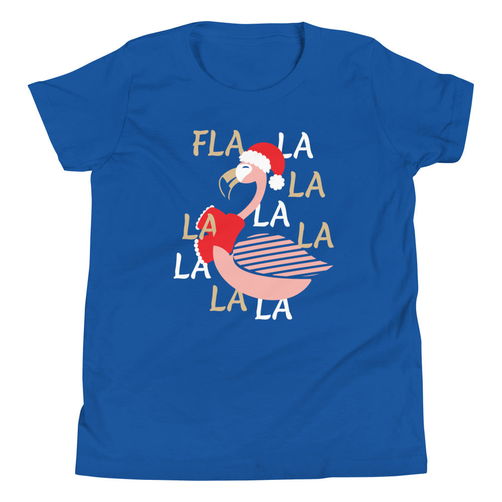 Fla La La Lamingo Kid's Youth Tee Hoodie, Sweatshirt | CoreVibeTees.com (Image 3)