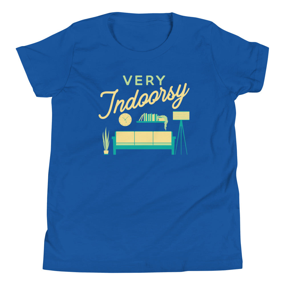 Very Indoorsy Kid's Youth Tee Hoodie, Sweatshirt | CoreVibeTees.com (Image 1)