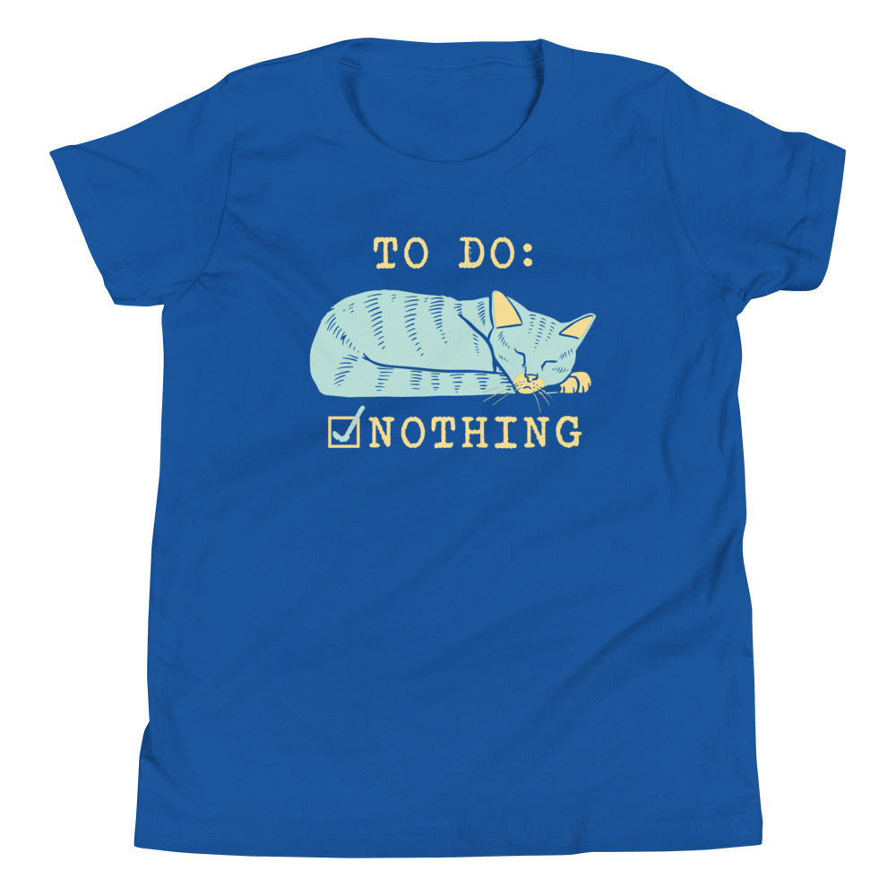 To Do: Nothing Kid's Youth Tee Hoodie, Sweatshirt | CoreVibeTees.com (Image 4)