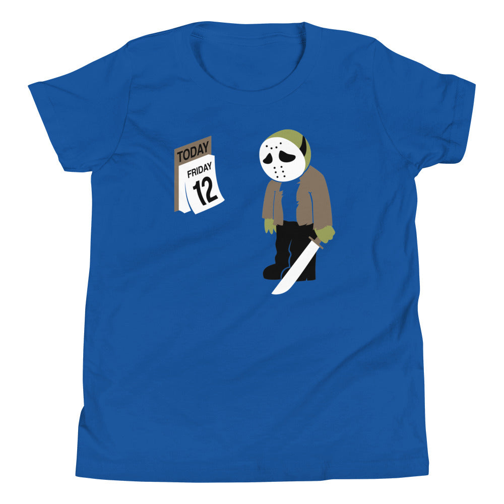 Friday the 12th Kid's Youth Tee Hoodie, Sweatshirt | CoreVibeTees.com (Image 3)