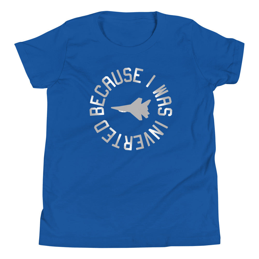 Because I Was Inverted Kid's Youth Tee Hoodie, Sweatshirt | CoreVibeTees.com (Image 3)
