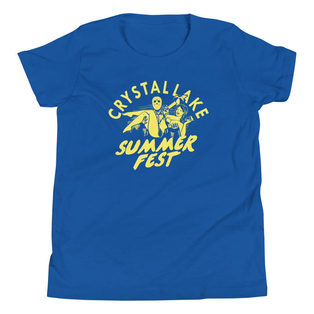 Crystal Lake Summer Fest Kid's Youth Tee Hoodie, Sweatshirt | CoreVibeTees.com (Image 3)