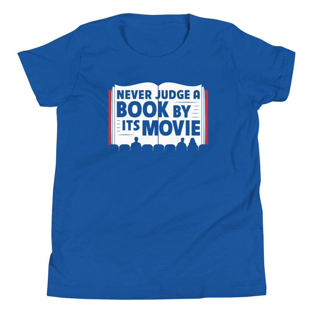 Never Judge A Book By Its Movie Kid's Youth Tee Hoodie, Sweatshirt | CoreVibeTees.com (Image 4)