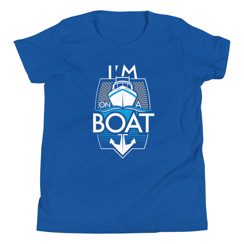 I'm On A Boat Kid's Youth Tee Hoodie, Sweatshirt | CoreVibeTees.com (Image 5)
