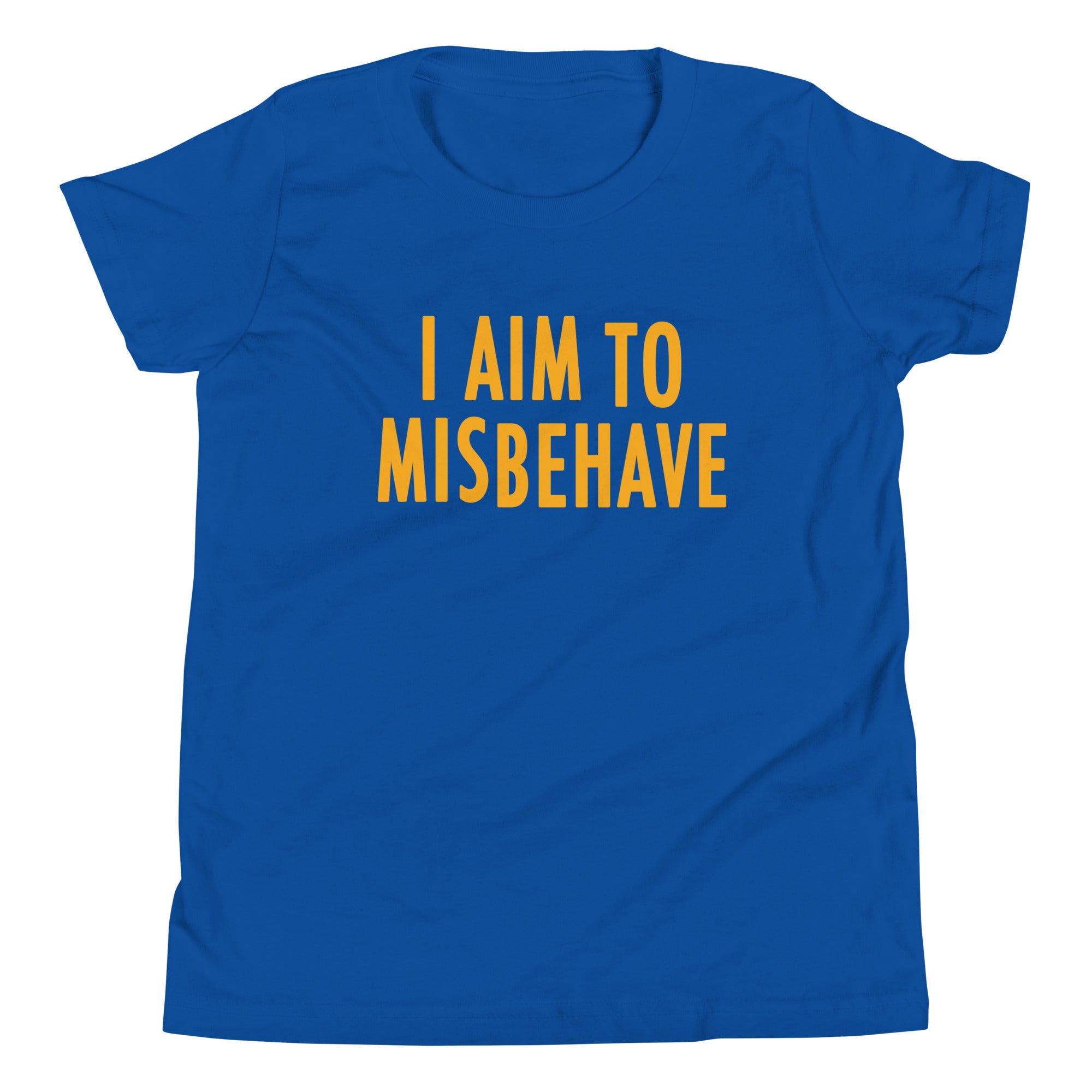 I Aim To Misbehave Kid's Youth Tee Hoodie, Sweatshirt | CoreVibeTees.com (Image 4)