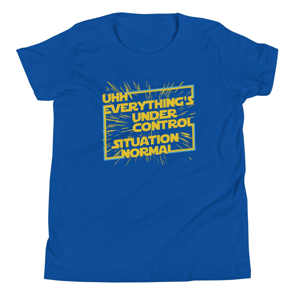 Everything's Under Control Situation Normal Kid's Youth Tee Hoodie, Sweatshirt | CoreVibeTees.com (Image 4)