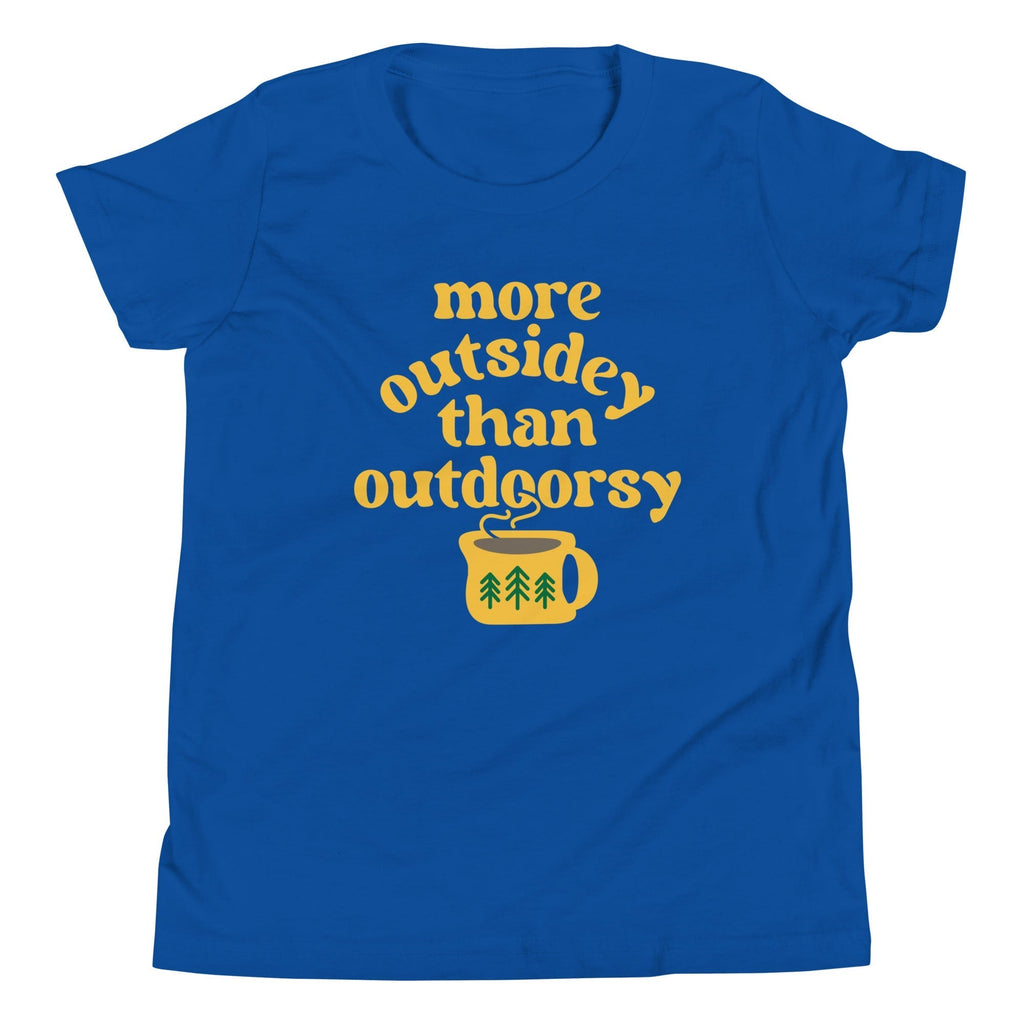 More Outsidey Than Outdoorsy Kid's Youth Tee Hoodie, Sweatshirt | CoreVibeTees.com (Image 5)