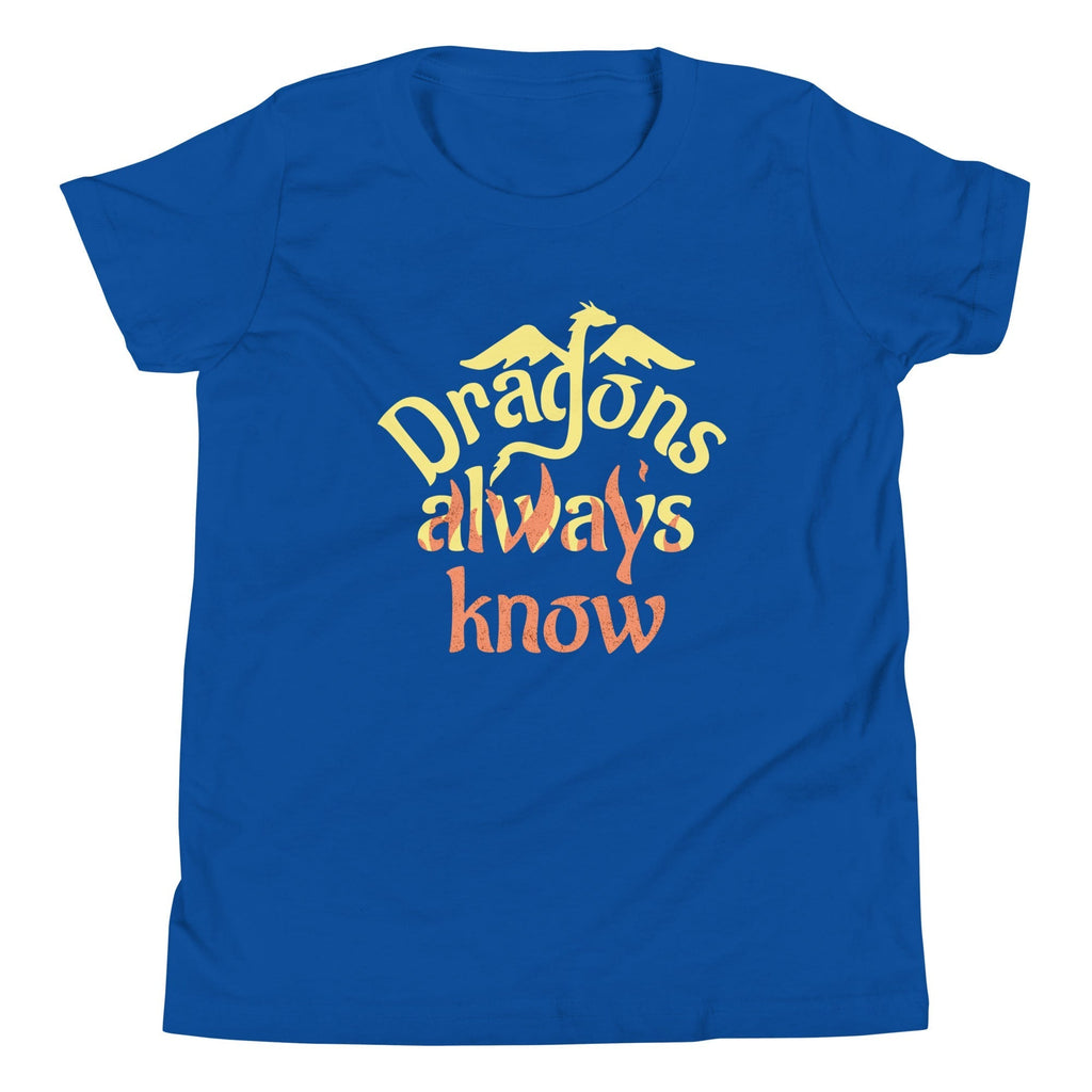 Dragons Always Know Kid's Youth Tee Hoodie, Sweatshirt | CoreVibeTees.com (Image 5)