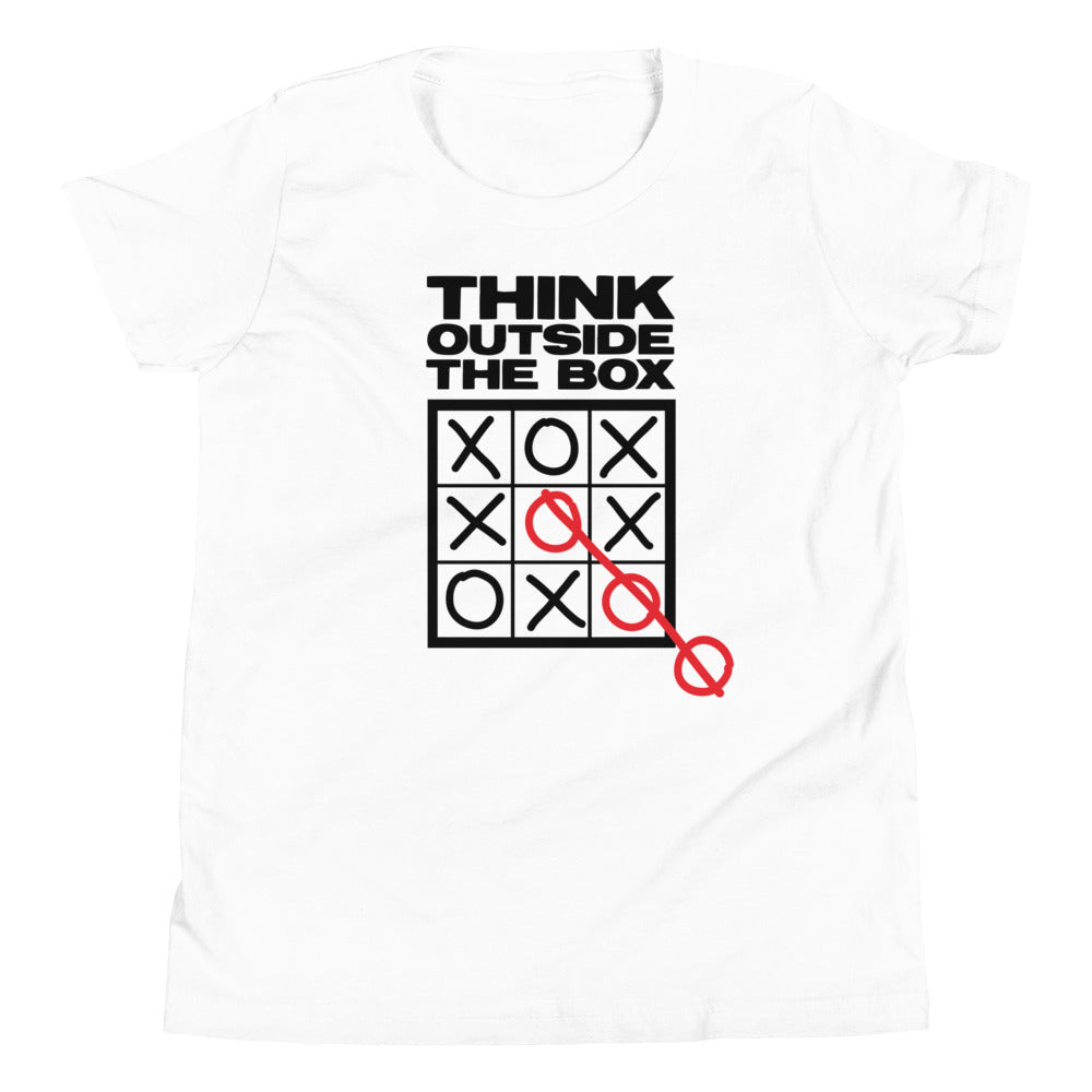 Think Outside The Box Kid's Youth Tee Hoodie, Sweatshirt | CoreVibeTees.com (Image 1)
