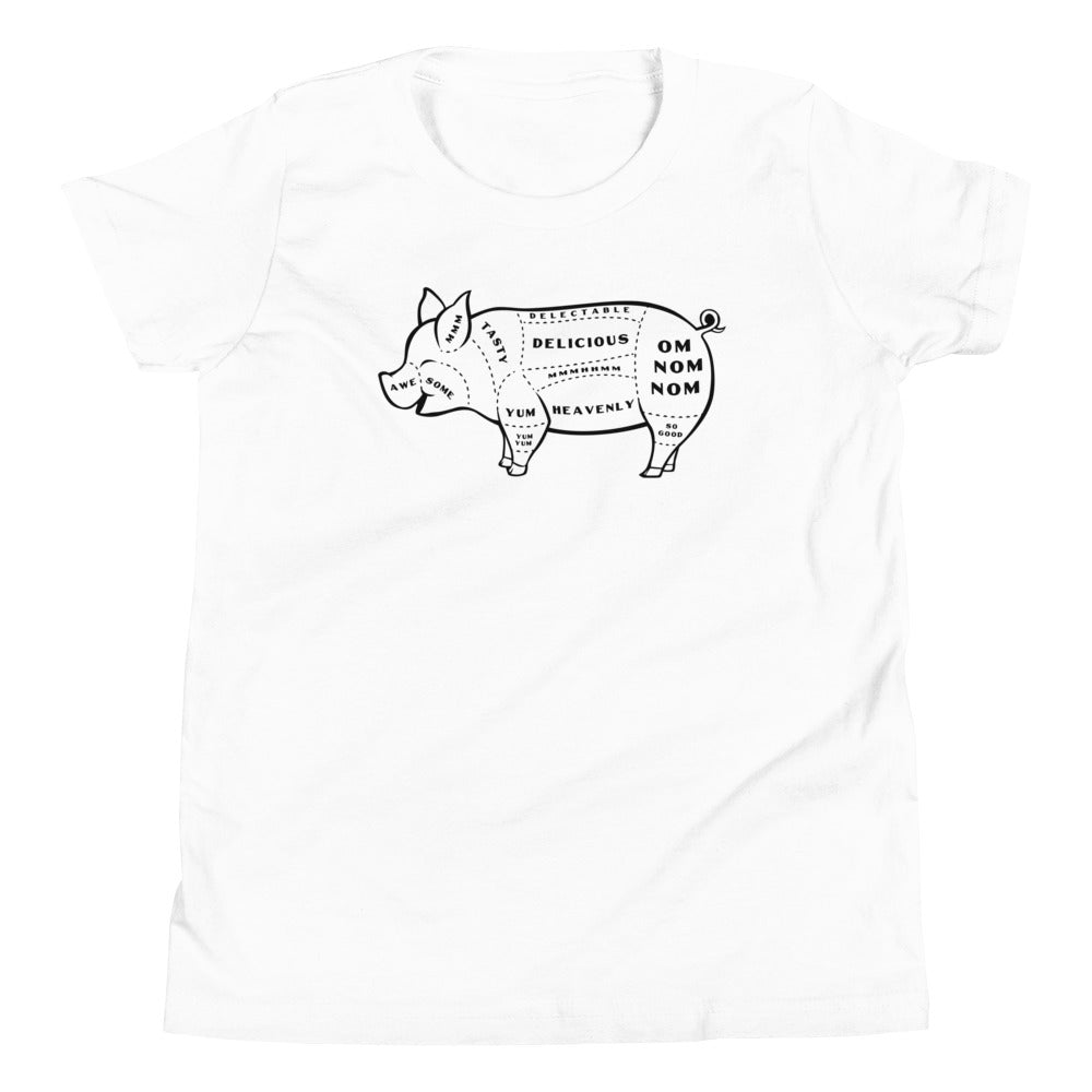 Tasty Pig Cuts Kid's Youth Tee Hoodie, Sweatshirt | CoreVibeTees.com (Image 5)