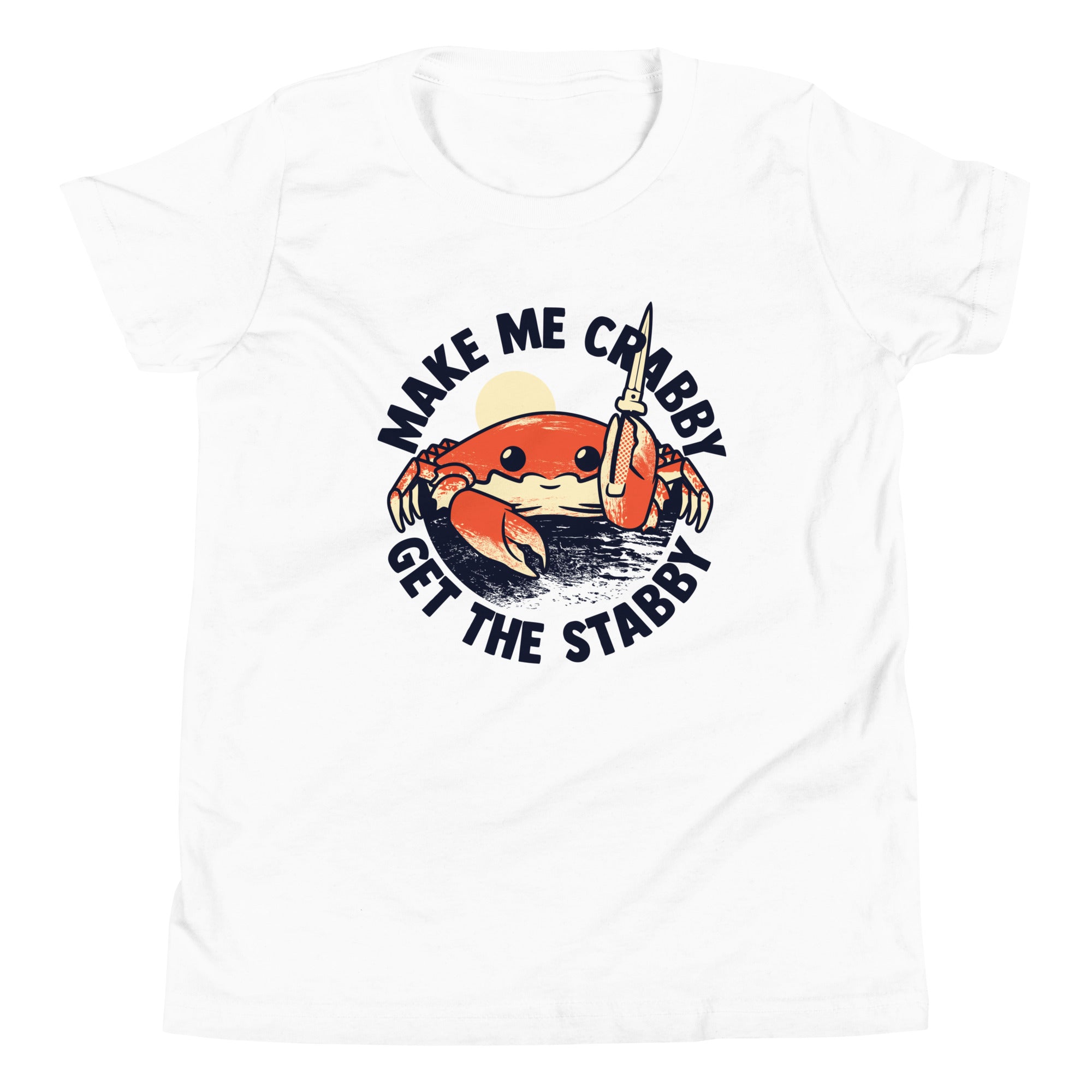 Make Me Crabby Get The Stabby Kid's Youth Tee Hoodie, Sweatshirt | CoreVibeTees.com (Image 5)