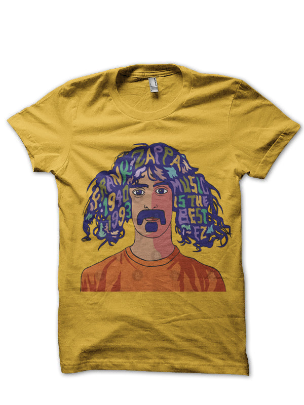 Frank Zappa Yellow T-Shirt Hoodie, Sweatshirt | CoreVibeTees.com