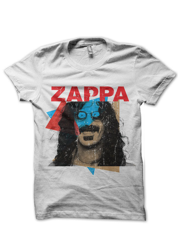 Frank Zappa Half Sleeve White T-Shirt Hoodie, Sweatshirt | CoreVibeTees.com